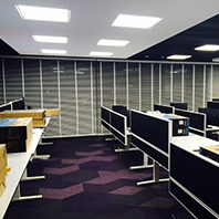 burelen vol beige lamellen met ladderband